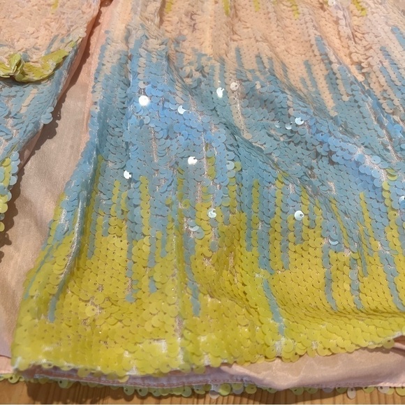 Anthropologie Endless Rose Sequin Pastel Midi Skirt NWOT Small JB - Picture 6 of 8